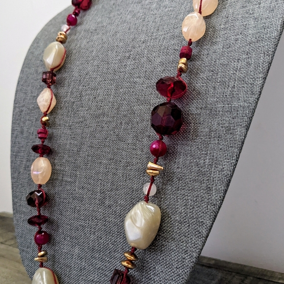 Chico's Multi-Colored Beaded Necklace, Earring and Bracelet Set - Picture 3 of 7